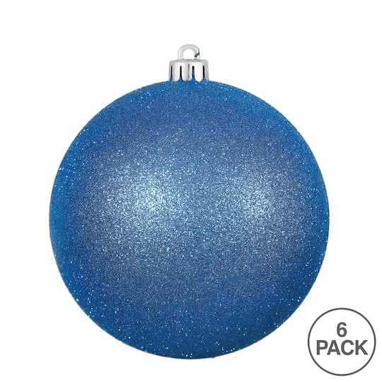 Vickerman Blue Glitter Ball Ornaments